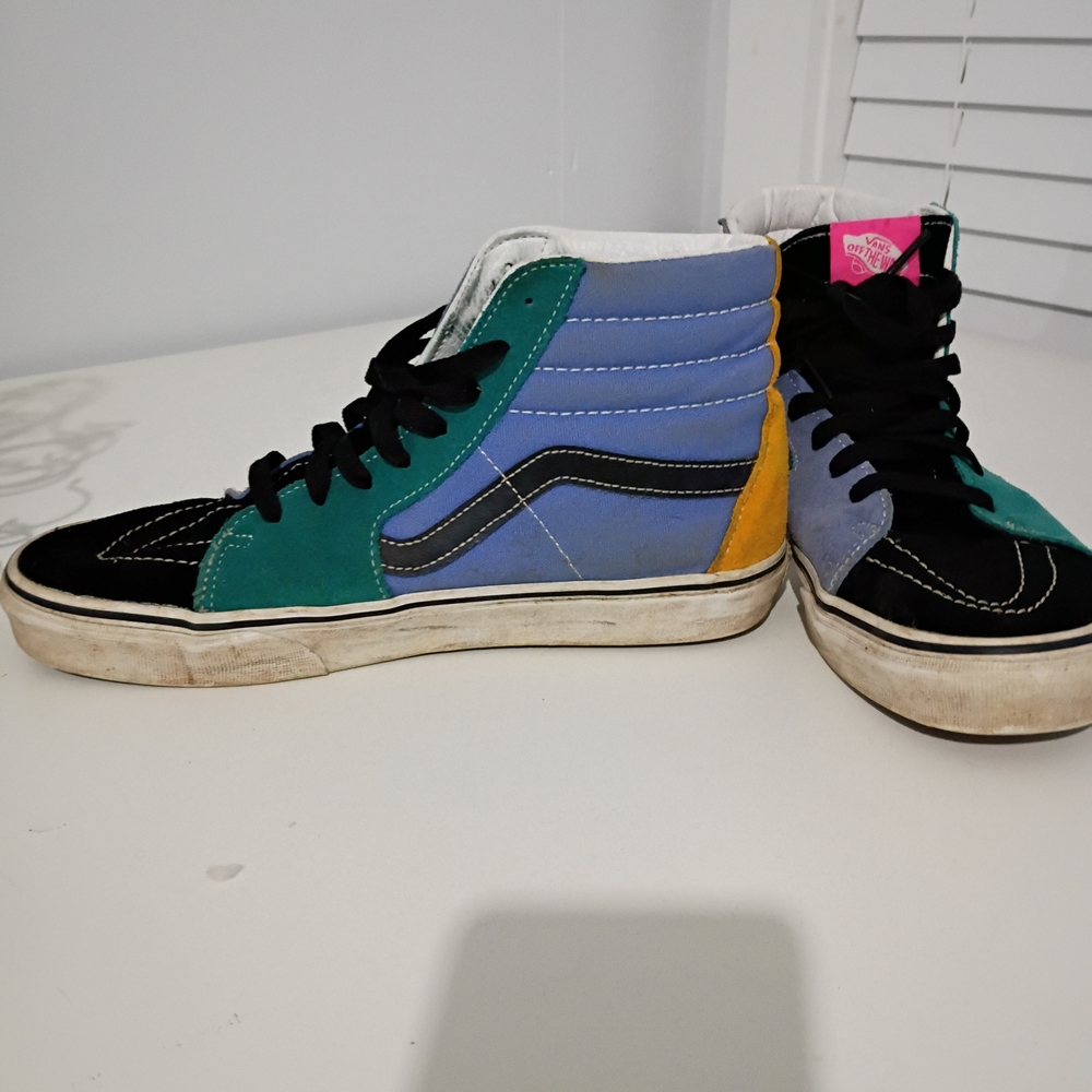Colorful High-Top Sneakers
